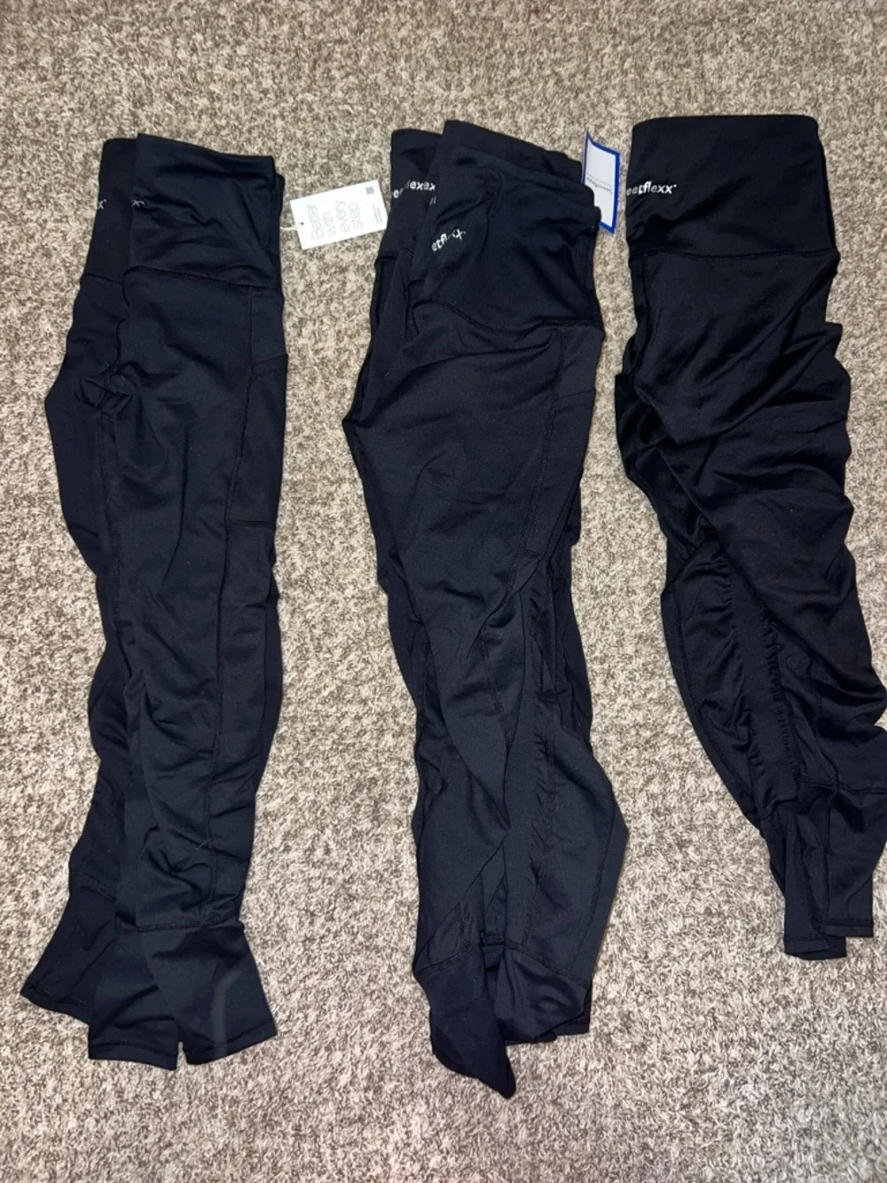 NWT! Sweetflexx Resistance Band Hi Rise Black Full Length Leggings sizes 2, 6, 8 - Picture 15 of 15
